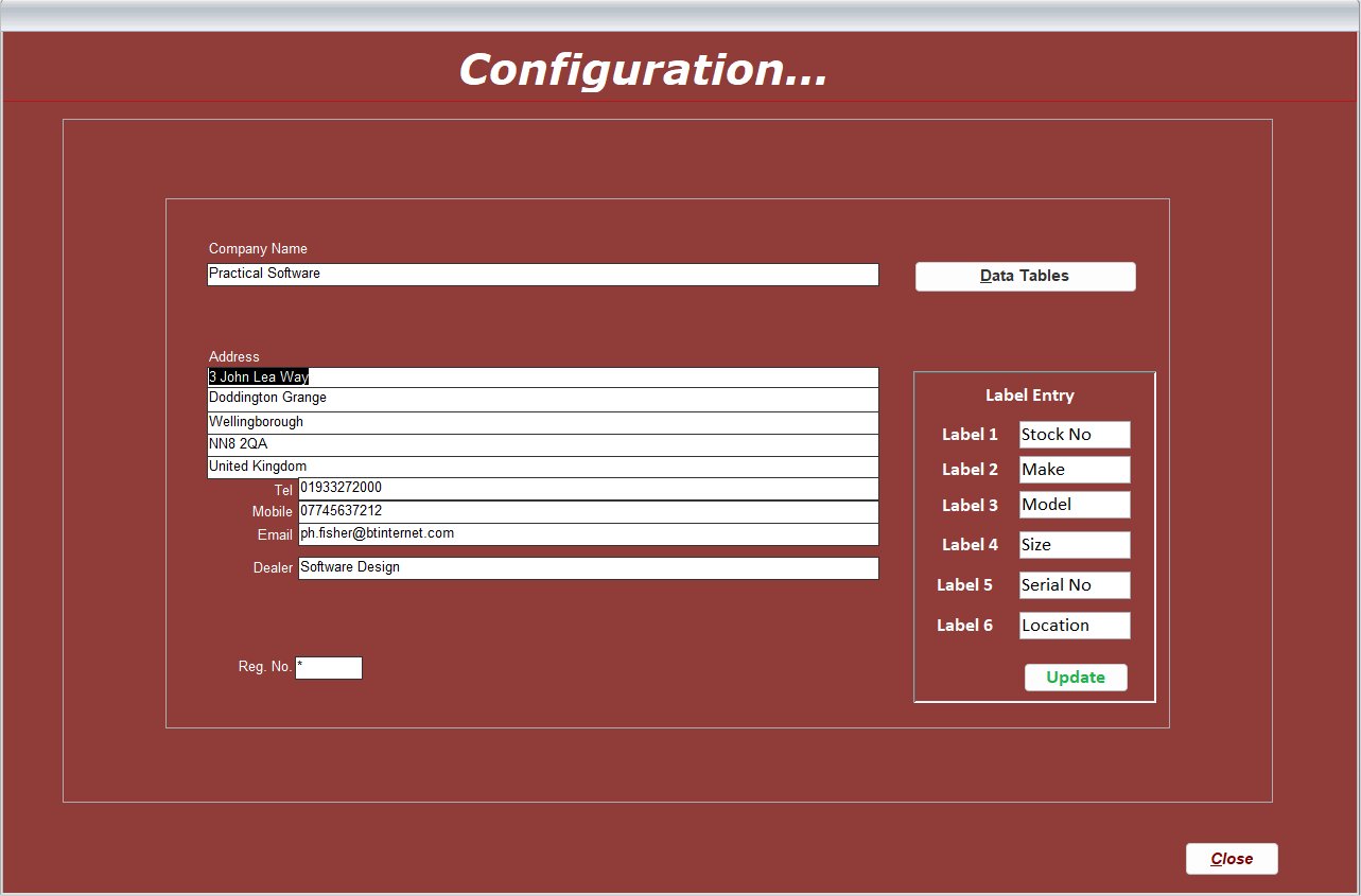 Configure Screenshot